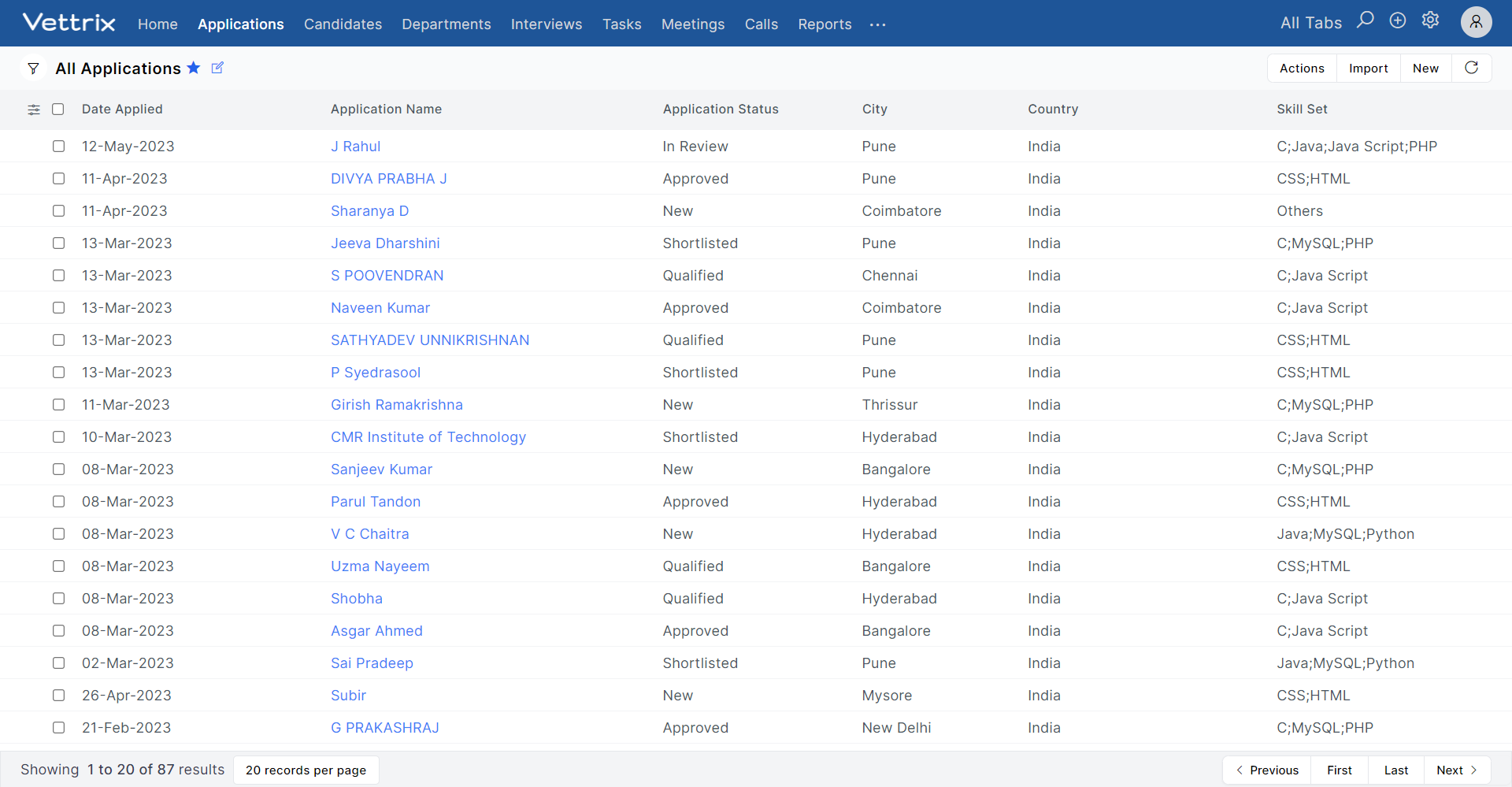 App screenshot